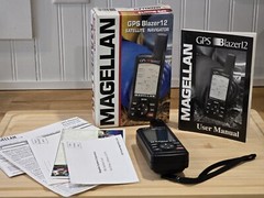 Magellan GPS Blazer 12 Satellite Navigator w/ Manual Outdoors/Hiking Tested EUC