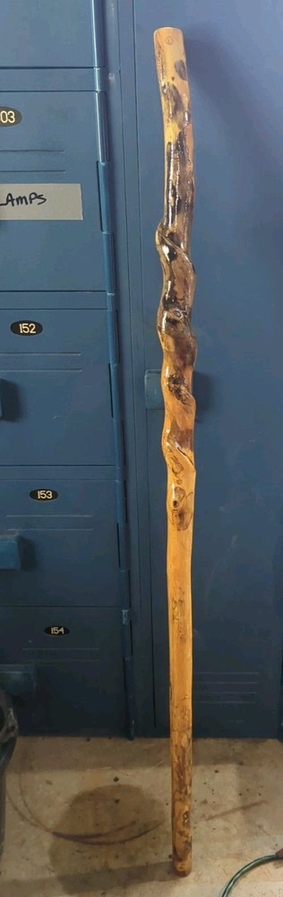 Natural Twisted Wooden Walking Hiking Stick Cane 50″