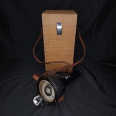 Vintage 1950s Weems & Plath Hand Bearing Compass With Wood Case And Strap