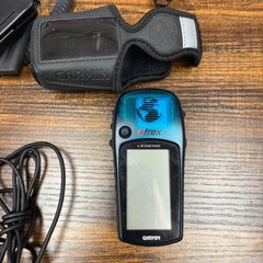 Garmin eTrex Legend Handheld GPS Navigator Bundle Blue Case Mount Cables Manual