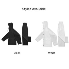PVC Rain Suit Set for Adults Waterproof Jacket and Pants with Night Safety