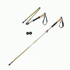 Ozark Trail Aluminum Folding Quick Lock Trekking Poles with Cork Grip, 2 Count