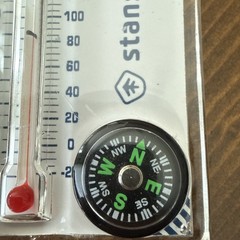 Stansport Zipper Pull Compass and Thermometer