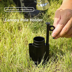 Ultralight 150g Aluminum Alloy Pole Holder for Outdoor Curtain Systems 10.7cm