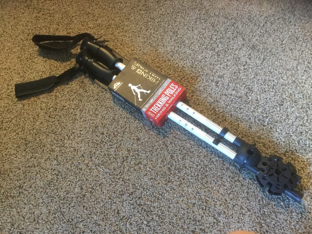 New HighGear Expert Trekking Poles for Hiking and Walking. Base Camp Series.