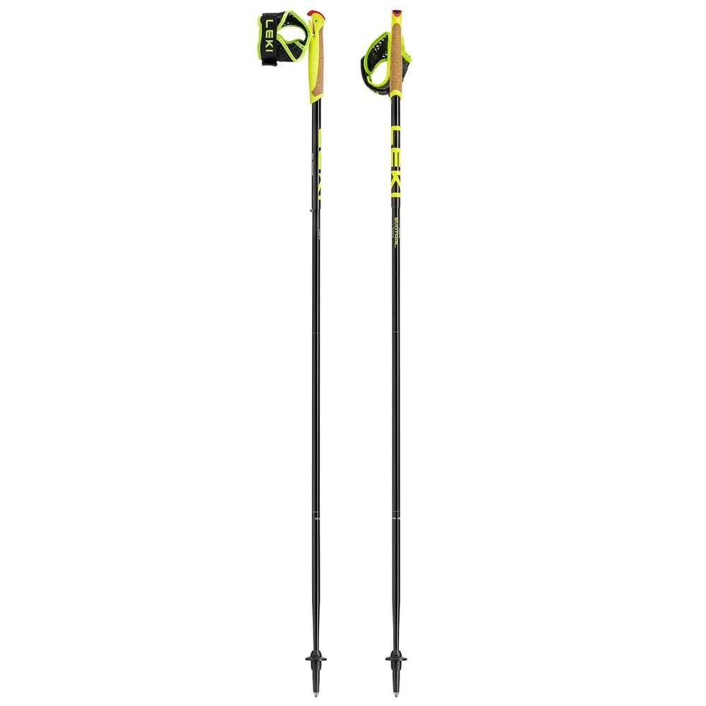 LEKI Evotrail FX.One TA Black/Dark Anthracite/Neon Yellow Trail Running Poles