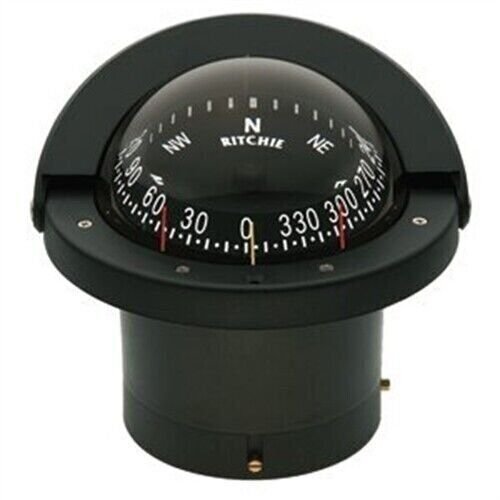 Ritchie Navigation FN-203 Navigator Flush Mount Combi-Dial Compass, Black wit…