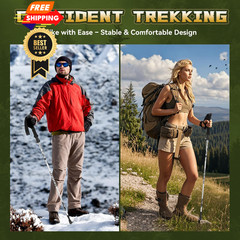 THRISTRIDE Single Collapsible 110-125cm for Height：5’2” to 6’2”, silvery