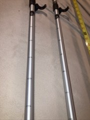 LL Bean Hikelite 4-Season 7075 Tele 3 Carbon Power Lock 2.1 Hiking Poles NEW CON