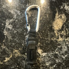 Garmin Hiking GPS Carabiner Clip Black Silver Metal Plastic Fabric