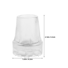 6Pcs Rubber Replacement Tips for Cane Transparent Non Slip Durable Walking Stick