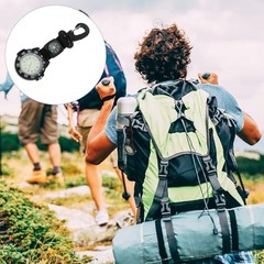 Sports Pocket Watch: Multifunction Clip-on Watch with Compass, Nylon Strap,