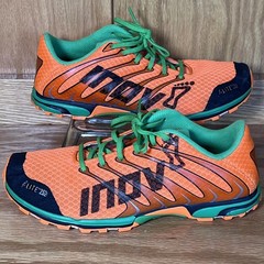 Inov-8 F-Lite 252 Trail Running Shoes Orange Green Womens Size 9.5/Mens Size 8