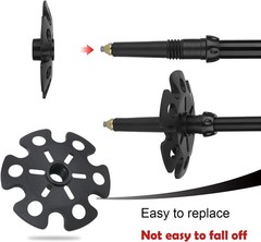 6pcs Universal Rubber Snow & Mud Basket Protectors for Trekking & Ski Poles