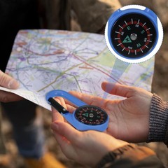 18 Pack Compass with Snap Hook, Mini Compass Keychain, Multifun…