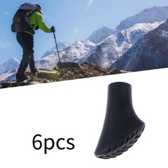 6Pcs Trekking Poles Tips Cane Caps Cover Protectors Climbing Hiking End Tip