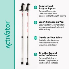 Urban Poling ACTIVATOR® Walking Poles for Balance and Rehabilitation – 1 Pair –