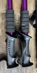 Aihoye Collapsible Lightweight Trekking Poles + Replacemnet Tips Purple