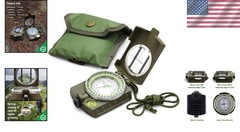 Camouflage Tactical Survival Compass – Waterproof & Impact Resistant Mini Design