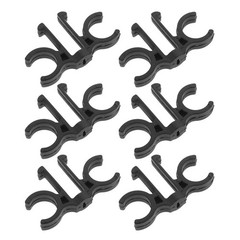 6 Pcs Walking Stick Holder Clip Trekking Pole Clamp Double Hiking Clips