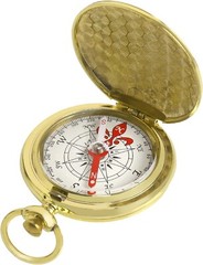 Compass Golden Heirloom Quality Scout Gift for Hiking Camping Navigation Explore
