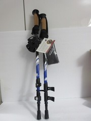 Trail Buddy Ultra Strong Aluminum Cork Trekking Poles BLUE Lightweight New + Bag