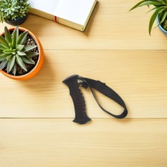 Lightweight Sturdy Walking Cane Handle Grip with Universal Fit and Wrist Strap