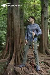 Handcrafted Nature Wood Hiking Stick 55 Inches Long – with Hand Strap and Rub…