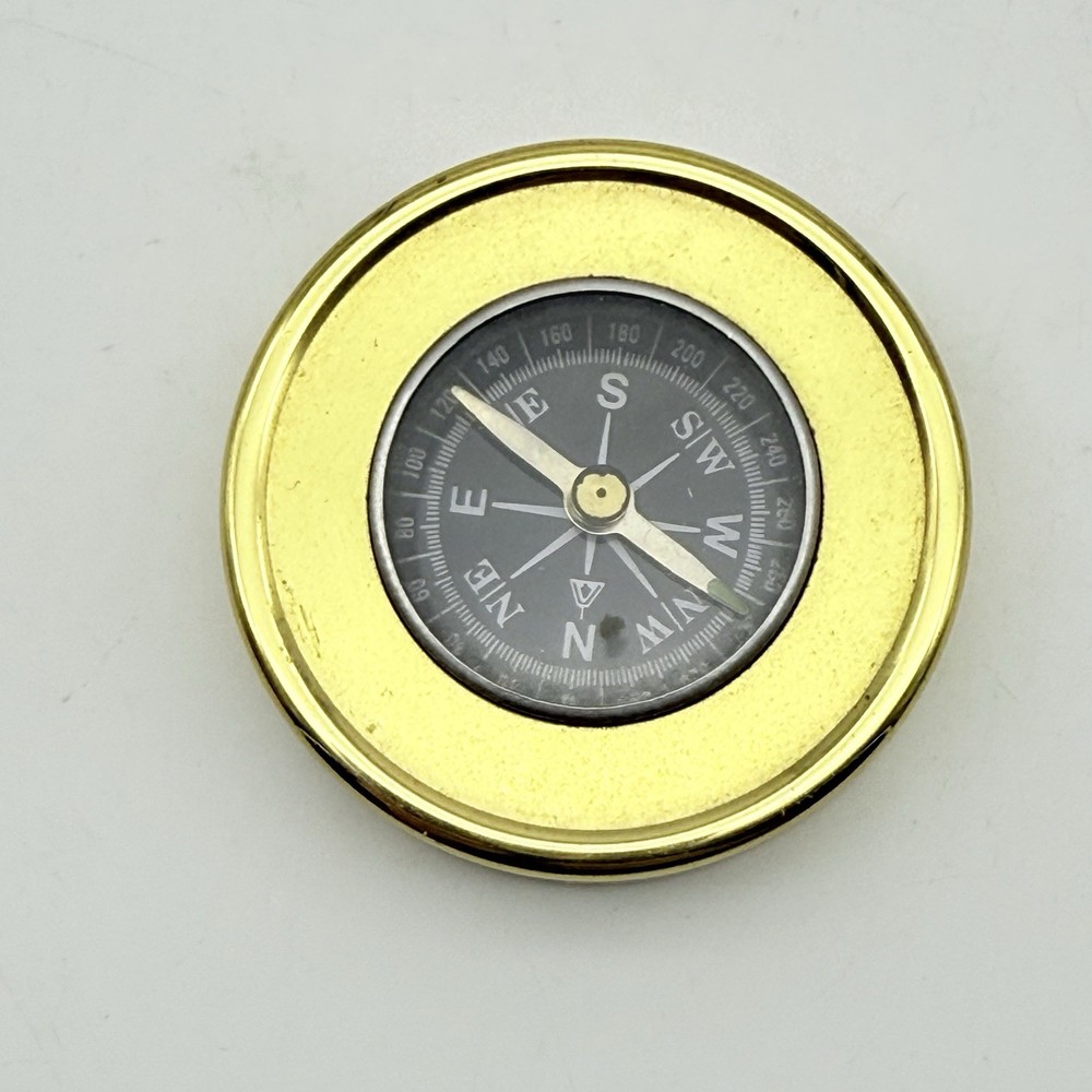 Vintage Pocket Compass Made In Taiwan