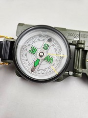 Compass Lensatic Versatile Military Style Hiking Survival Army Green Compass