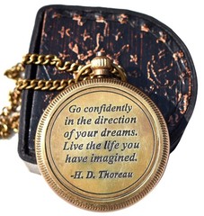 Amazing Art Handicrafts Go Confidently Quote Engraved Compass with Antique Le…