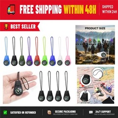 Mini Compass for Kids Keychain – Colorful Outdoor Hiking Survival Tool