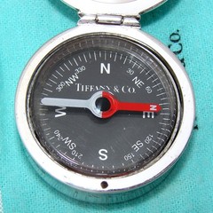 Tiffany & Co. Sterling Silver “1837 Makers Collection” Compass, with Orig. Pouch
