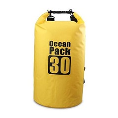 Dry Sack/Floating Waterproof Bag 2L/5L/10L/20L/for Boating, 30L Yellow