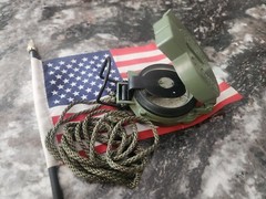 NOS 2001 USmade USGI Survival Cammenga Model 3H TritiumLensatic Magnetic Compass