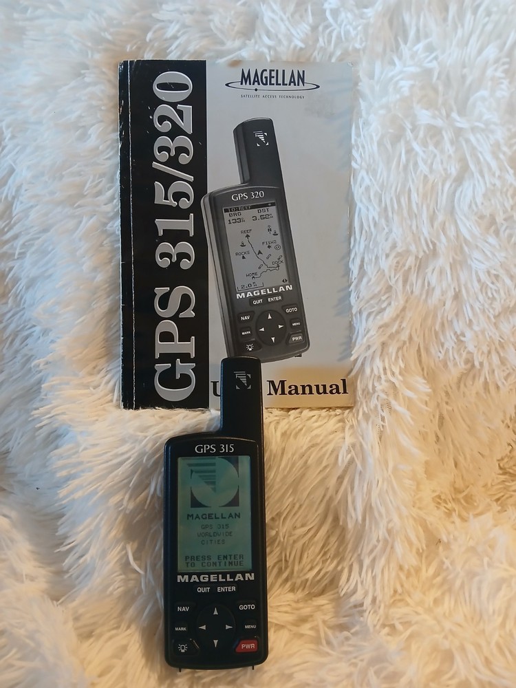 MAGELLAN 315 Portable GPS Navigator W/Manual For Boating Fishing Hunting Hiking
