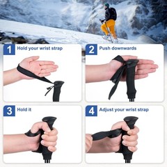 Hiking Poles 2 Pack, Aircraft-Aluminum Alloy Trekking Poles for Hiking, Adjus…