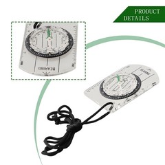 Outdoor Hiking Camping Multifunction Ruler for Compass with Protractor Tool