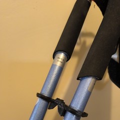 LEKI Walking Stick Nordic Instructor Fully Adjustable Walking Pole Light Blue