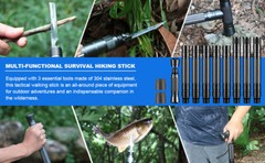 aiGear Walking Stick – Upgraded Aluminum Hiking Poles with Adjustable Height