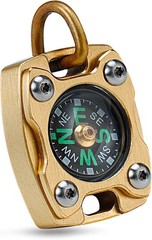 Mini Titanium/Brass Compass, Waterproof Pocket Compass for Hiking & Survival,…