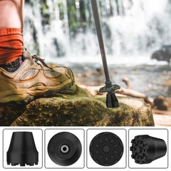 4 Pack Replacement Rubber Tips for Trekking and Walking Poles, Non-Slip Shock Absorbers…