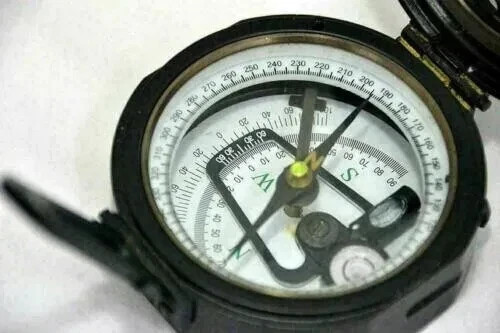 100% Working Brass Brunton Pocket Vintage Compass With Leather Case. Best Gift