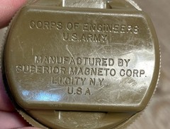 M2 Brunton Pocket Transit Compass & US Army Corps Wrist Compass US Military