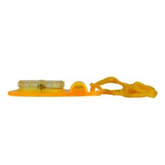 Skywalker Lanyard Compass with Safety Whistle (Yellow Compass, Orange Lanyard)