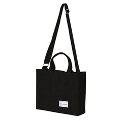 Stylish Corduroy Women’s Handbag – Vintage Design, Versatile & Practical Black
