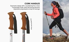 Tierra Trekking Poles – 8 oz, Ultralight, Backpacking, Thru Hiking Poles,