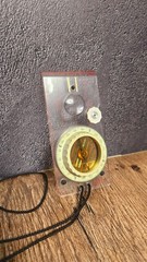 Vintage DDR Sport 4 Compass Freiberger Precision Compass w Original Manual Case