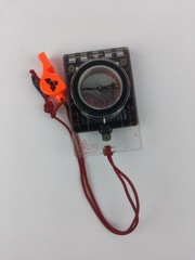 Dunno Orange Whistle Compass 50 Diameter Vintage