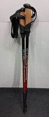 Set of Outad Red Aluminum Alloy Trekking Poles 24″ Long Comfort Handles